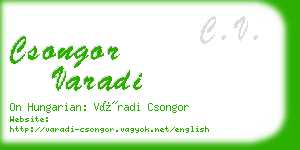 csongor varadi business card